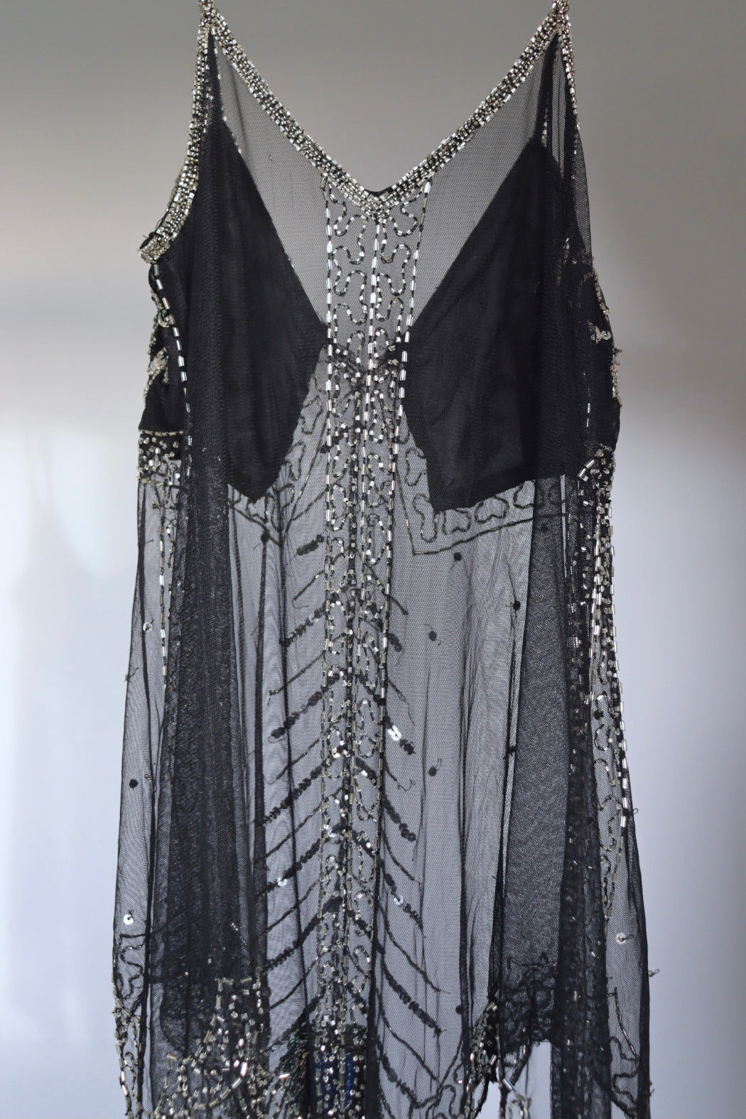 The Peacock Party - vintage sequin top - S up t0 M