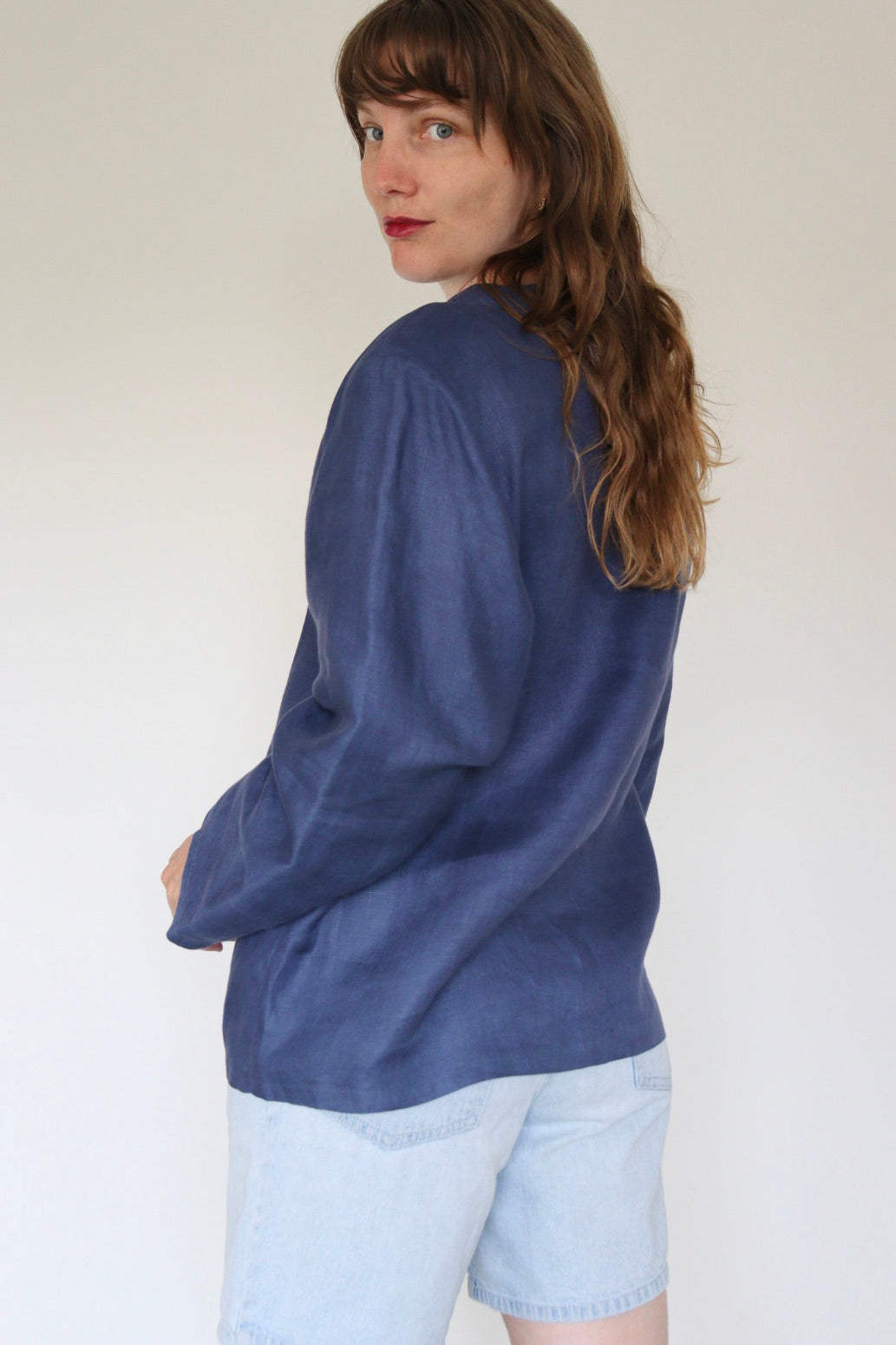 The Blue Sky - linen blazer - S up to XL