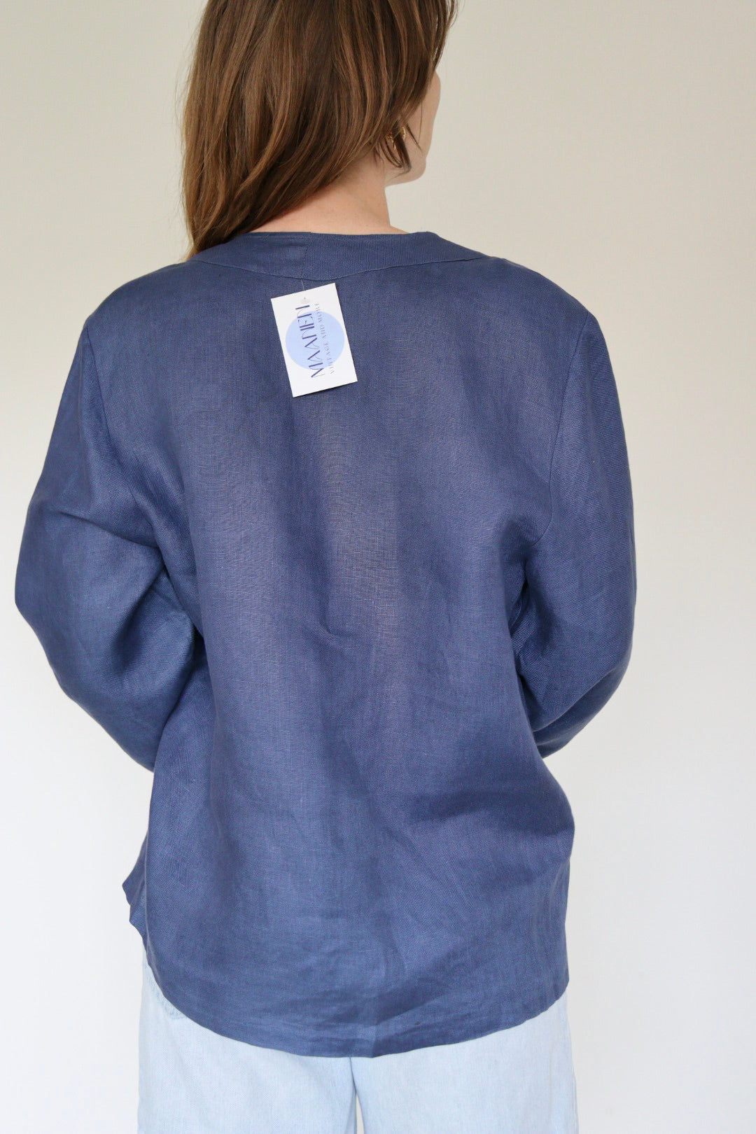 The Blue Sky - linen blazer - S up to XL
