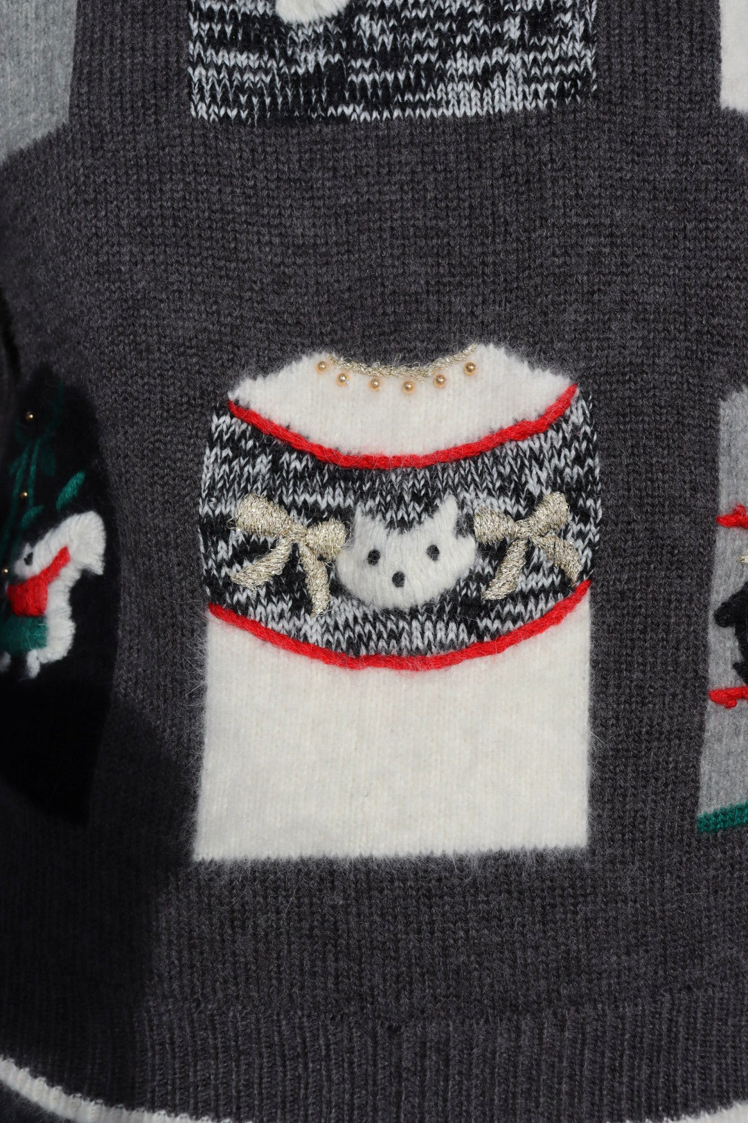 The Winter Windows - vintage sweater - S up to M