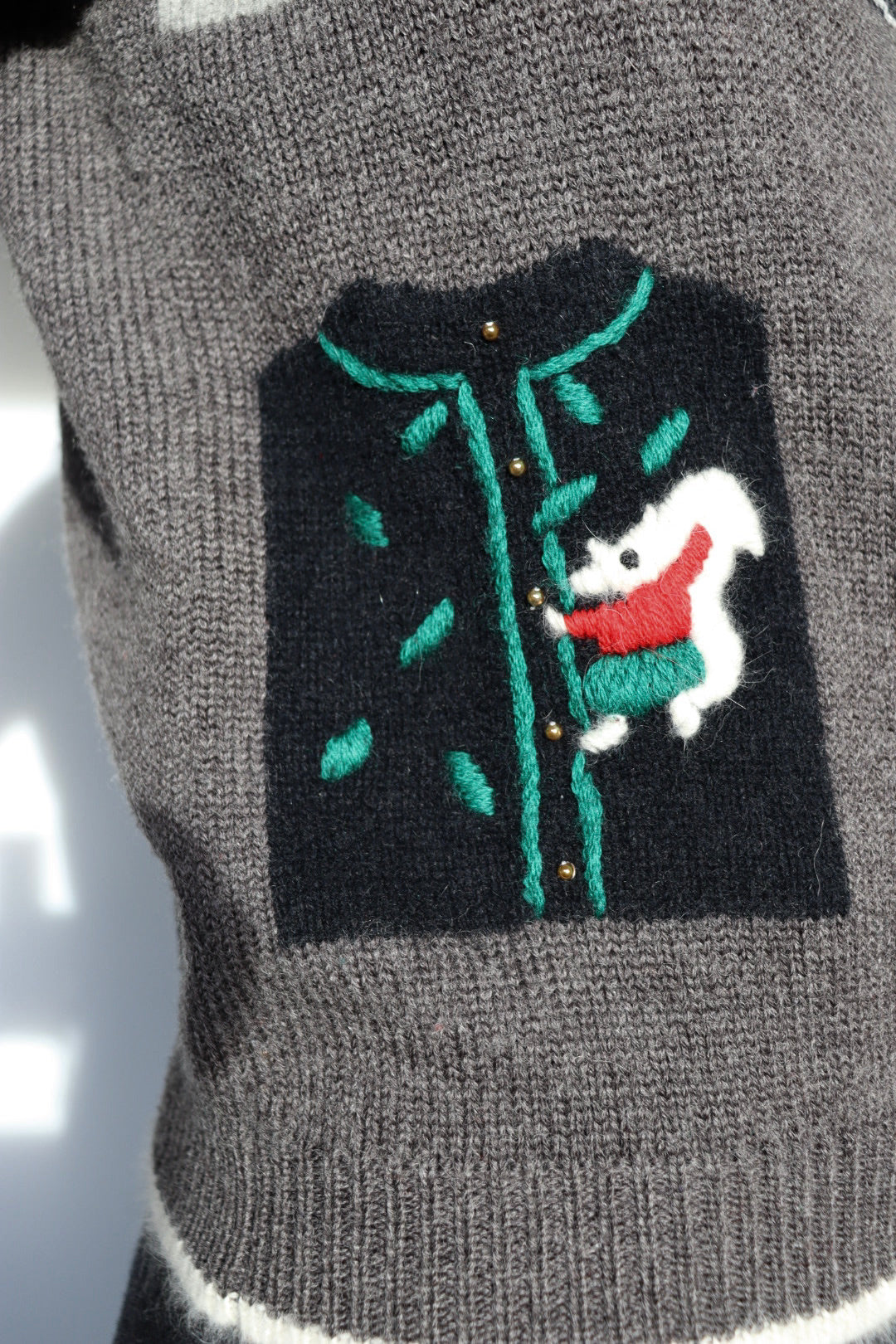 The Winter Windows - vintage sweater - S up to M