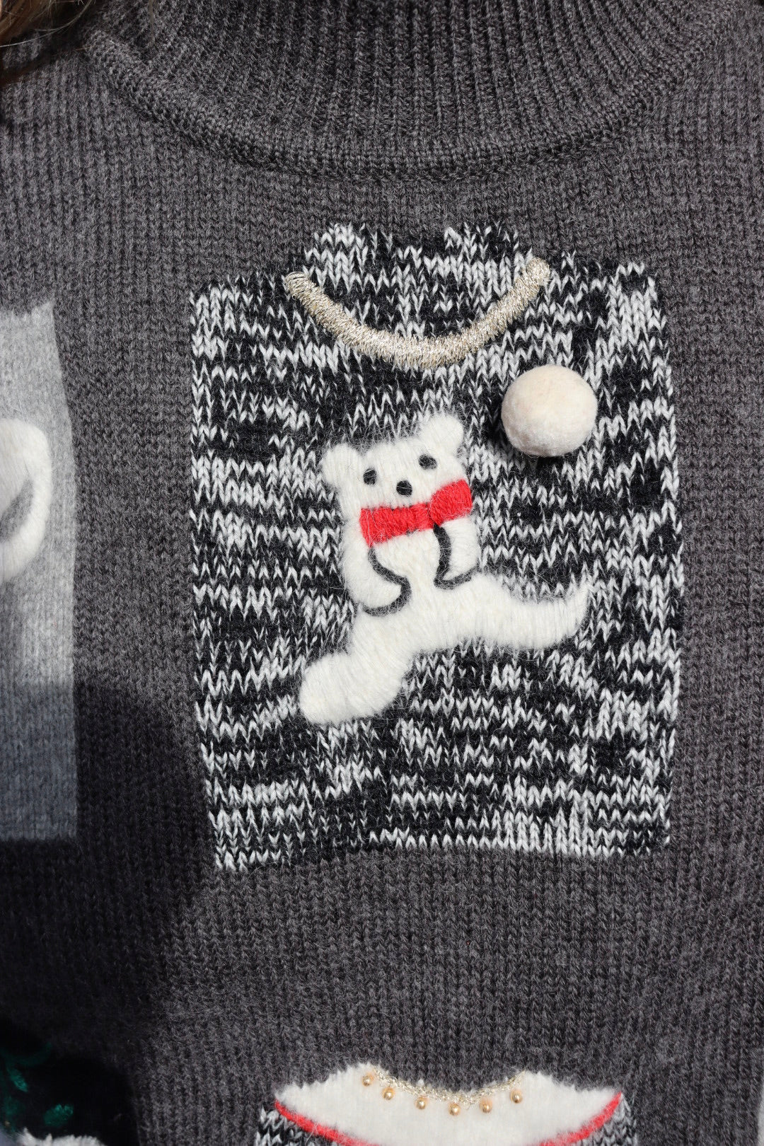 The Winter Windows - vintage sweater - S up to M
