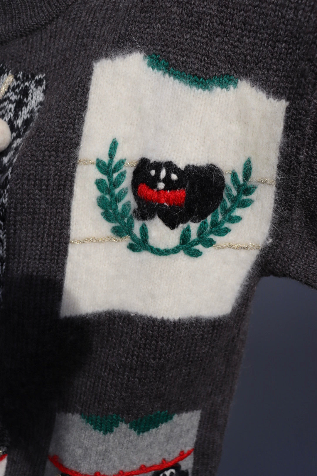 The Winter Windows - vintage sweater - S up to M