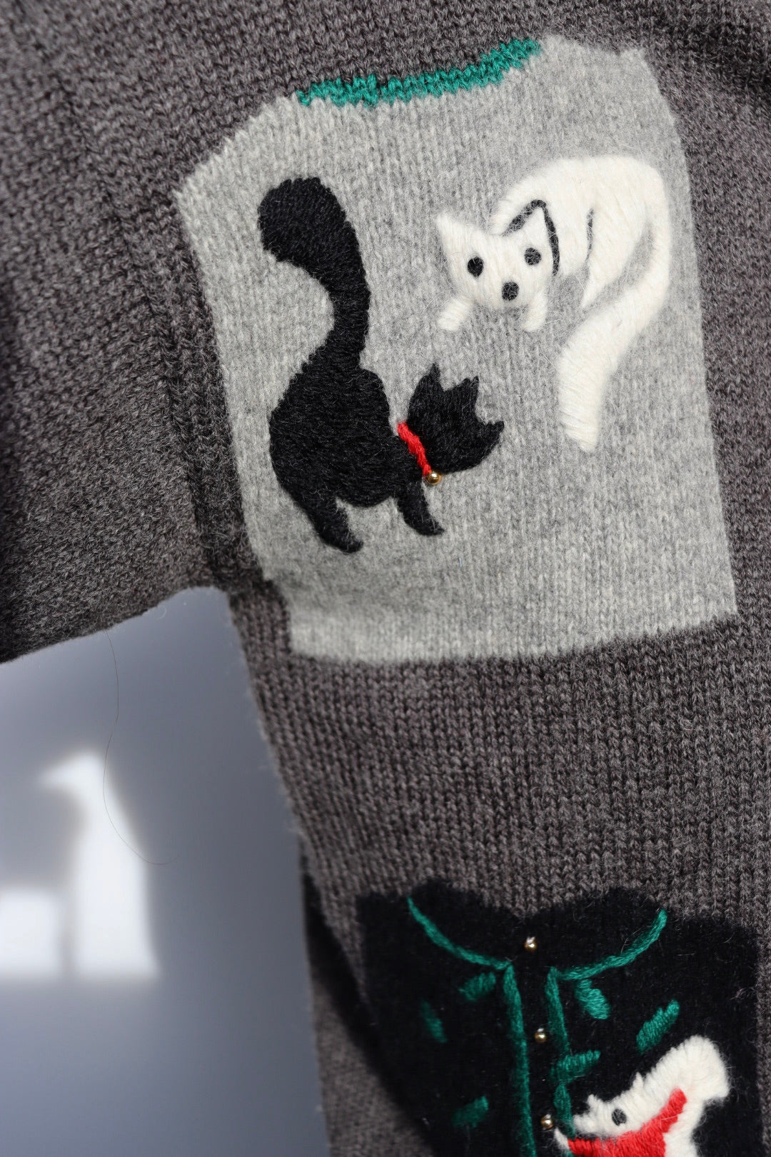 The Winter Windows - vintage sweater - S up to M