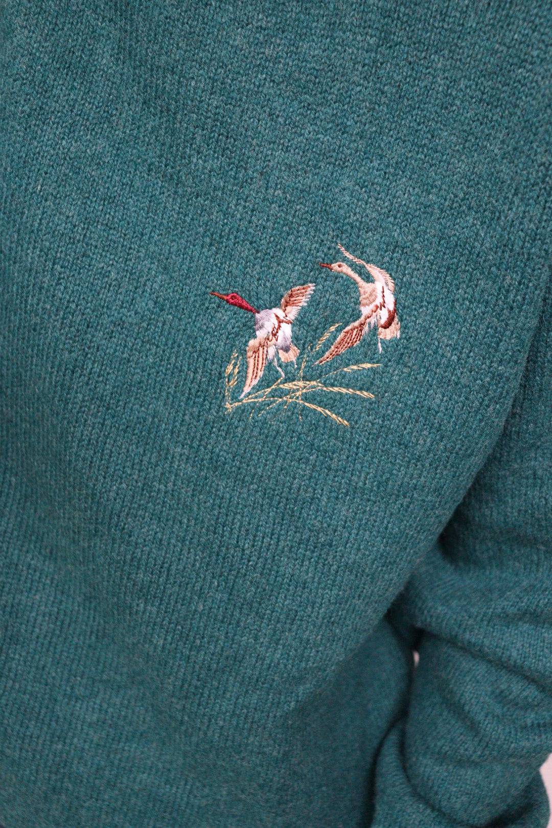 The Duck Duo - vintage wool sweater - S up to L