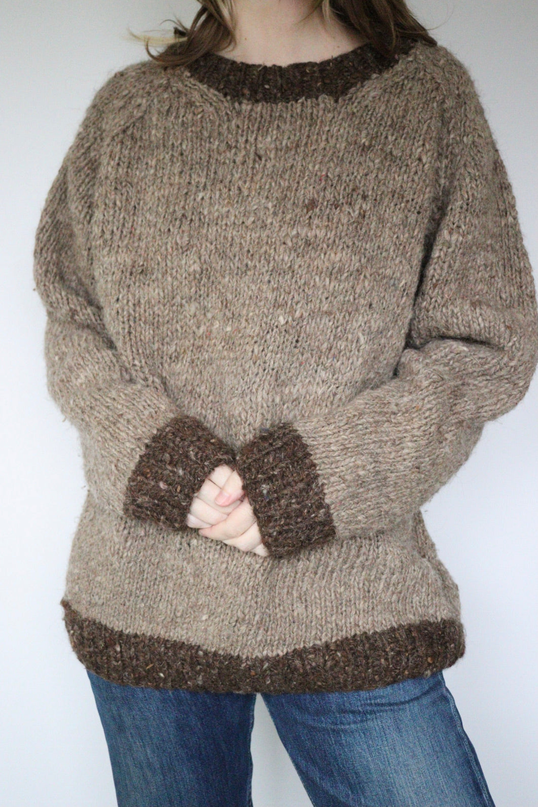 The Chunky Knit - vintage knitted sweater - S up to XL