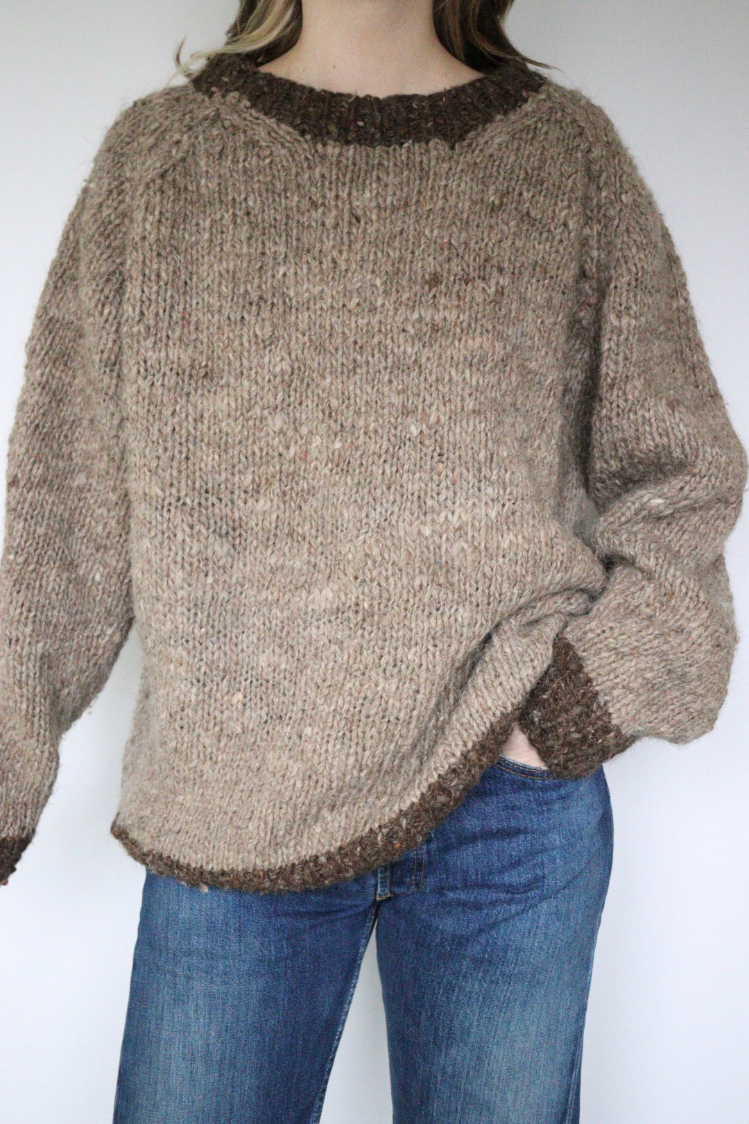 The Chunky Knit - vintage knitted sweater - S up to XL