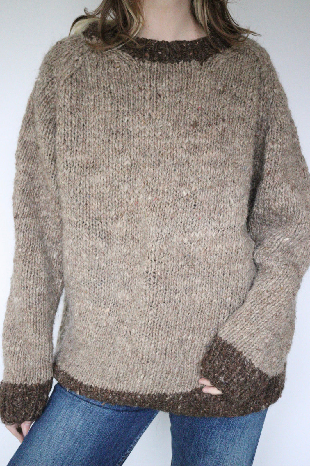The Chunky Knit - vintage knitted sweater - S up to XL