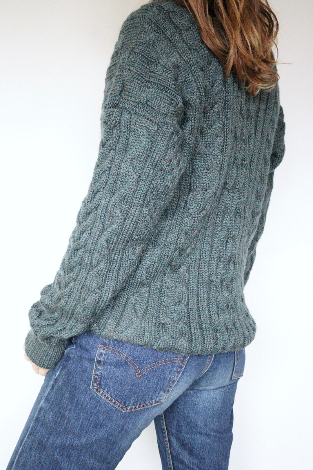 The Woolvers Aran - vintage cable knit sweater - S up to L/XL