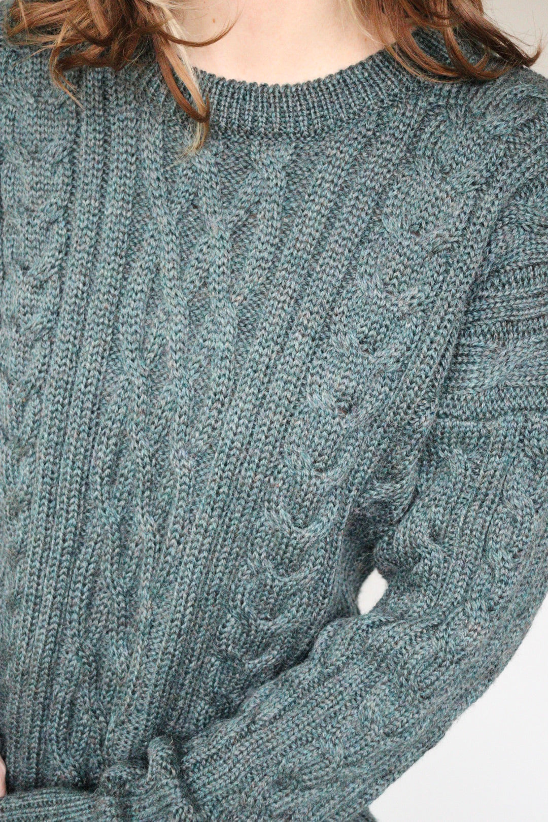 The Woolvers Aran - vintage cable knit sweater - S up to L/XL