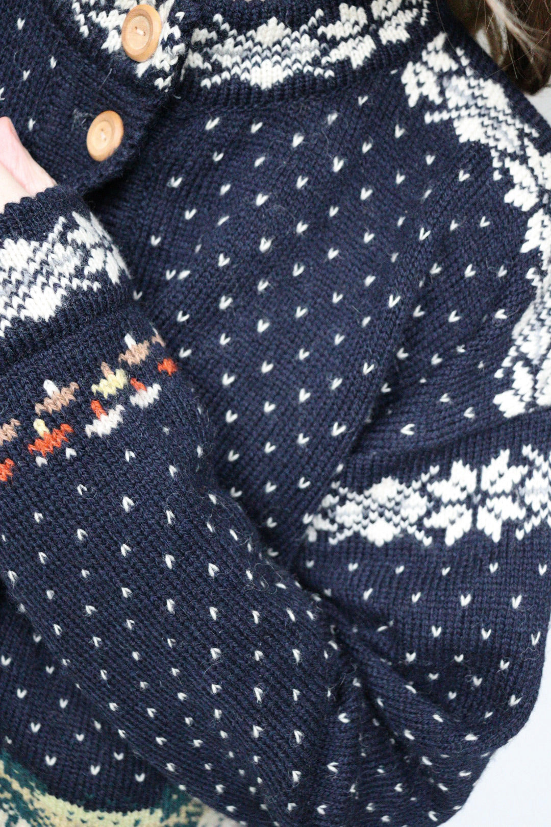The Forest Moose - vintage novelty cardigan - S up to M/L