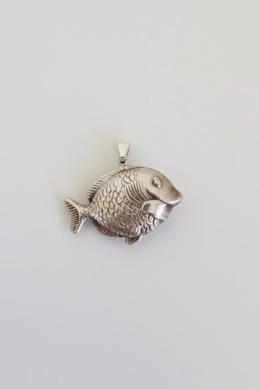 The Fish - vintage silver pendant