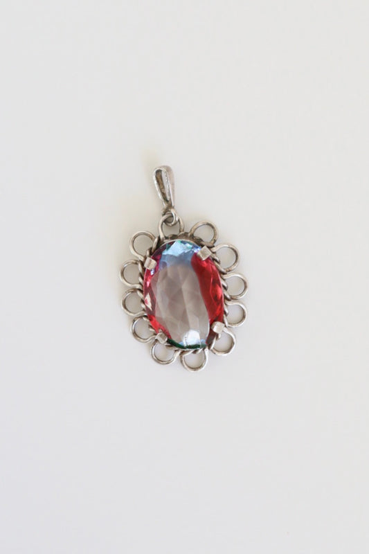 The Rhine Pebble - vintage silver pendant