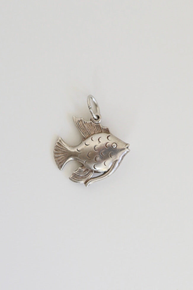 The Angelfish - vintage silver charm