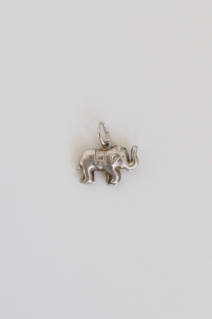 The Elephant - vintage silver charm
