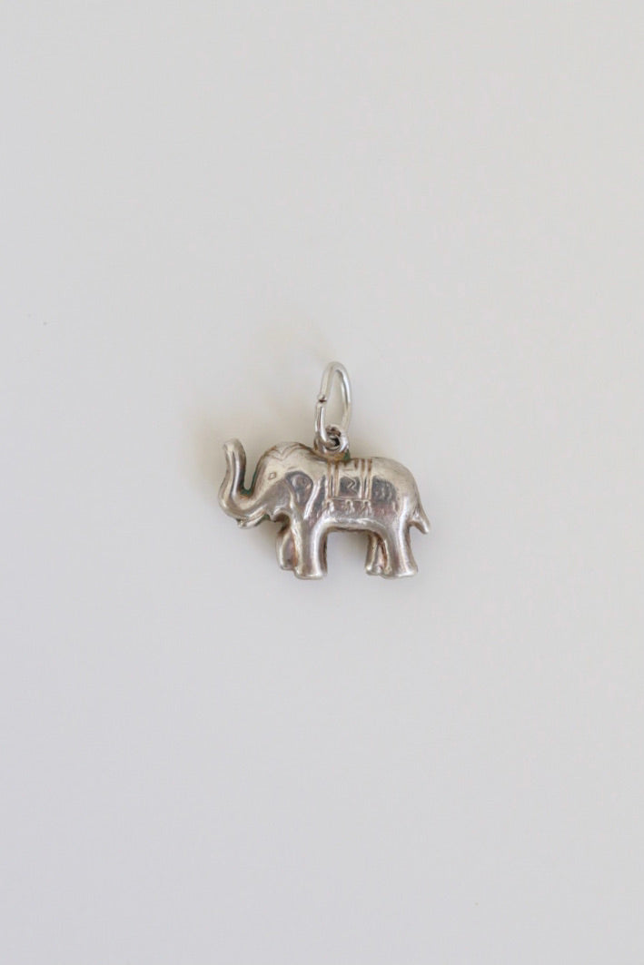 The Elephant - vintage silver charm