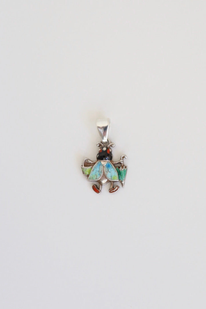 The Ladybug - vintage silver charm