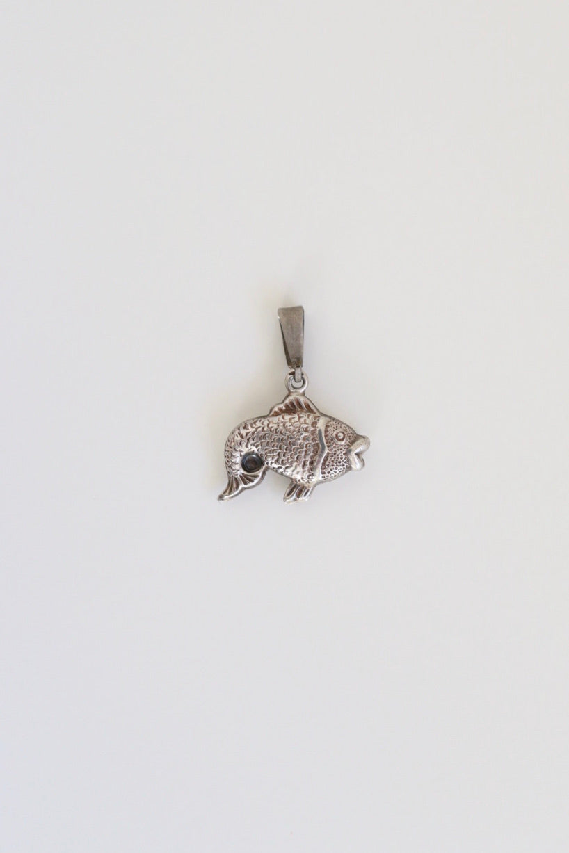 The Pisces - vintage silver charm