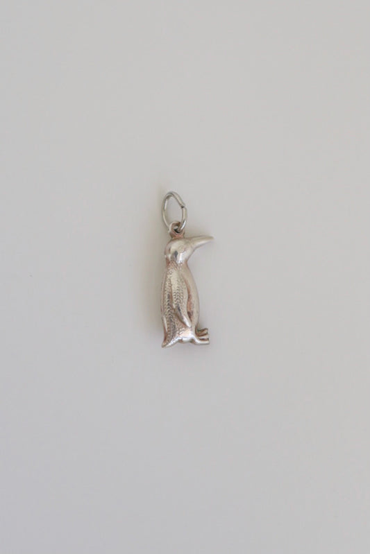 The Penguin - vintage silver charm