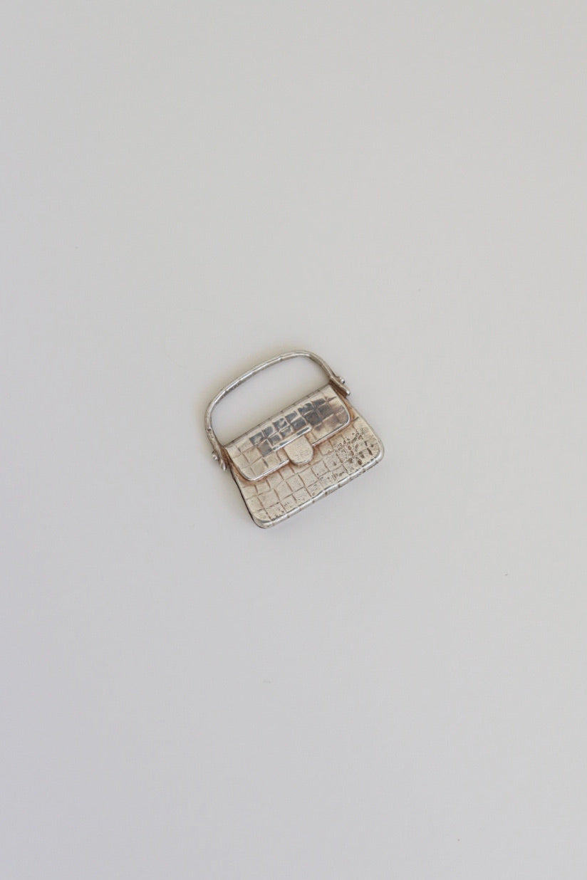 The Bag - vintage silver charm