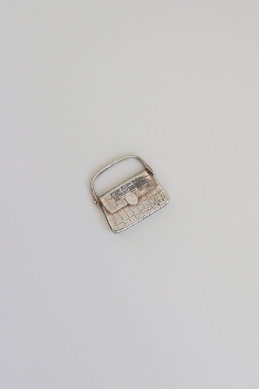 The Bag - vintage silver charm
