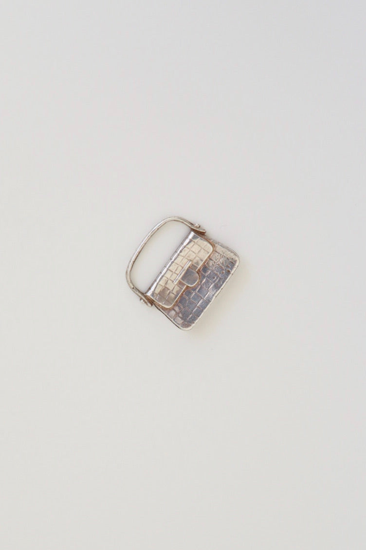 The Bag - vintage silver charm
