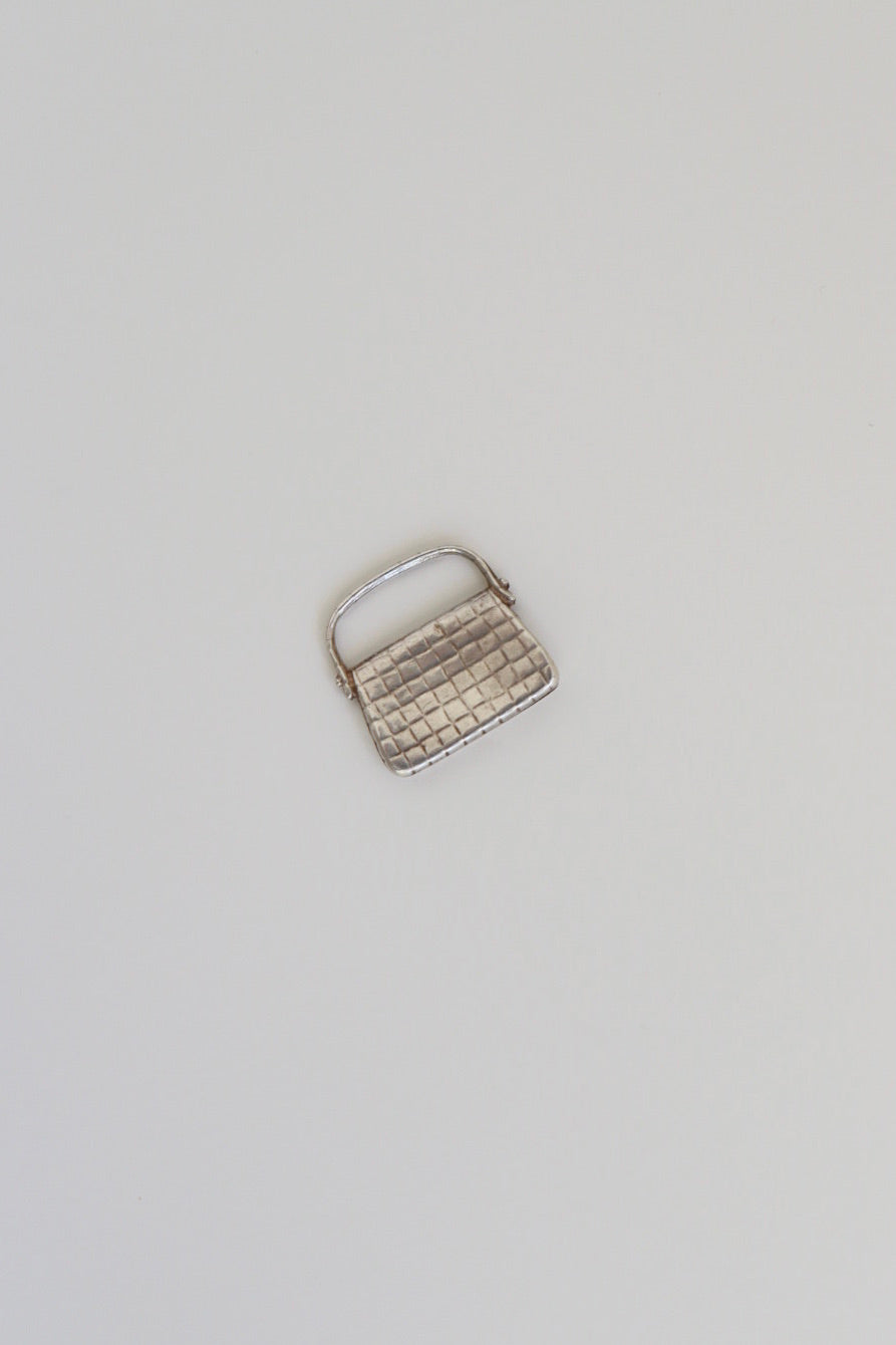 The Bag - vintage silver charm