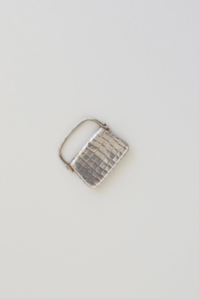 The Bag - vintage silver charm