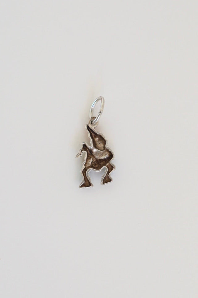 The Gnome -  vintage silver charm