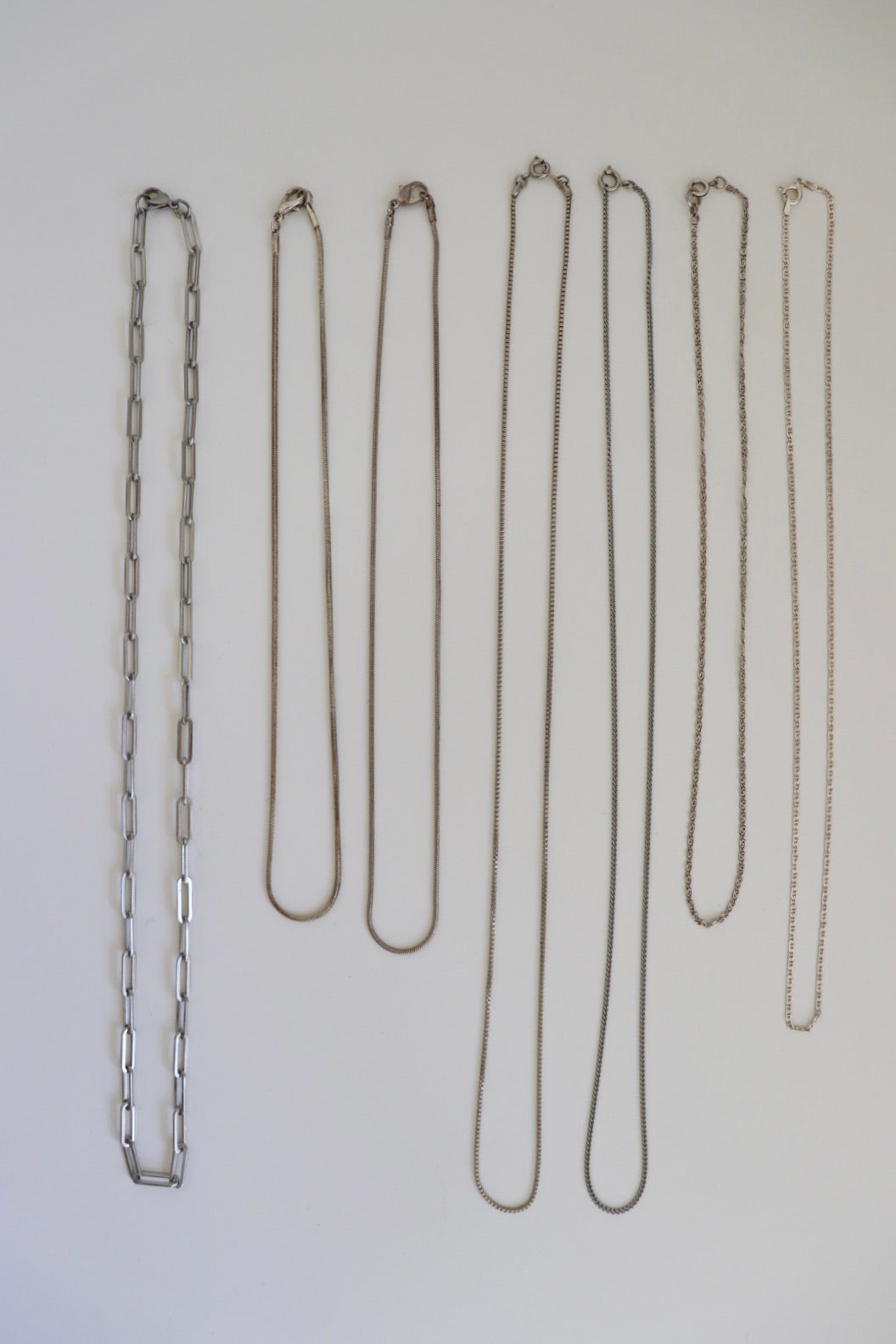 The Silver Necklaces - vintage silver necklaces