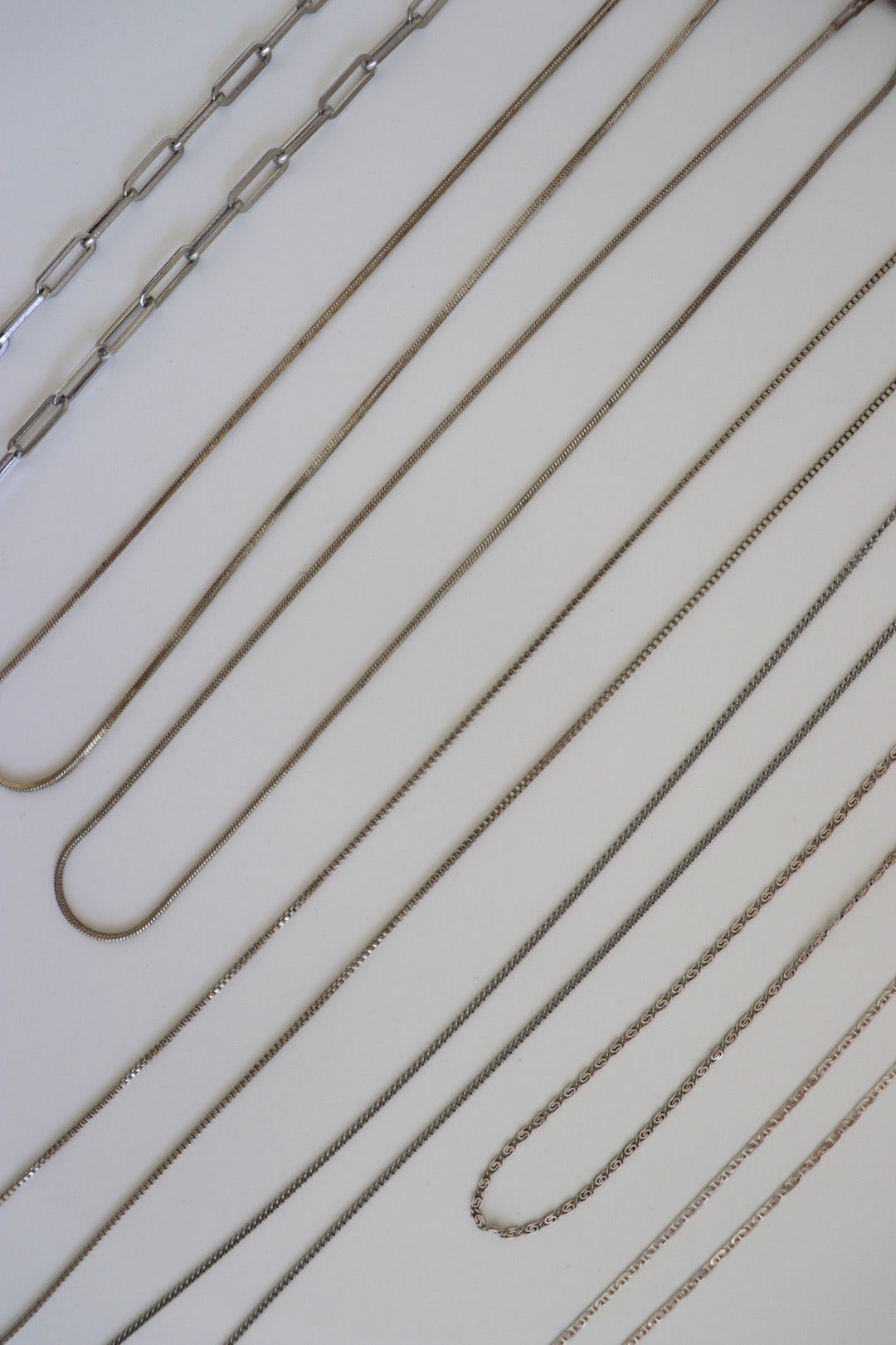 The Silver Necklaces - vintage silver necklaces