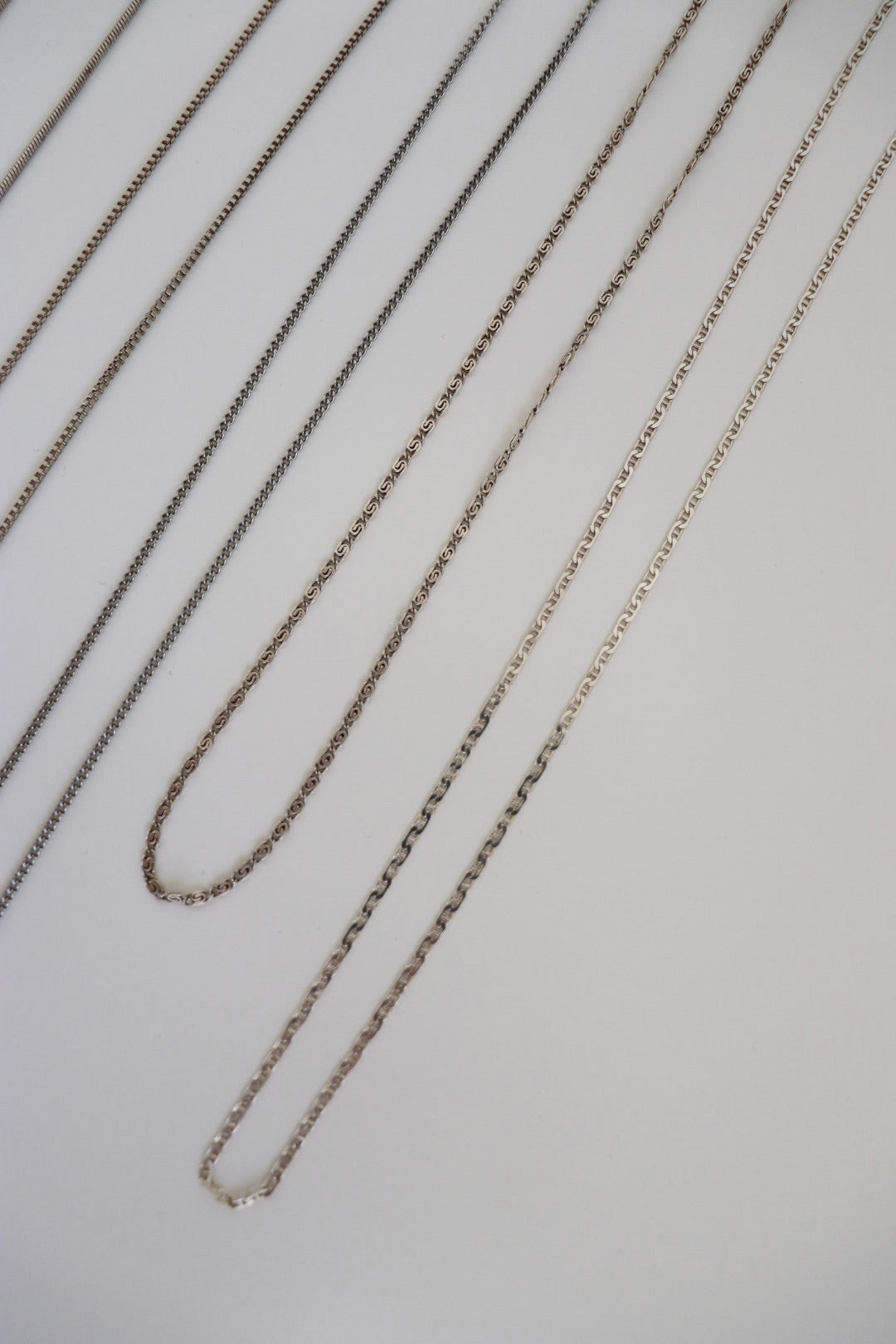 The Silver Necklaces - vintage silver necklaces