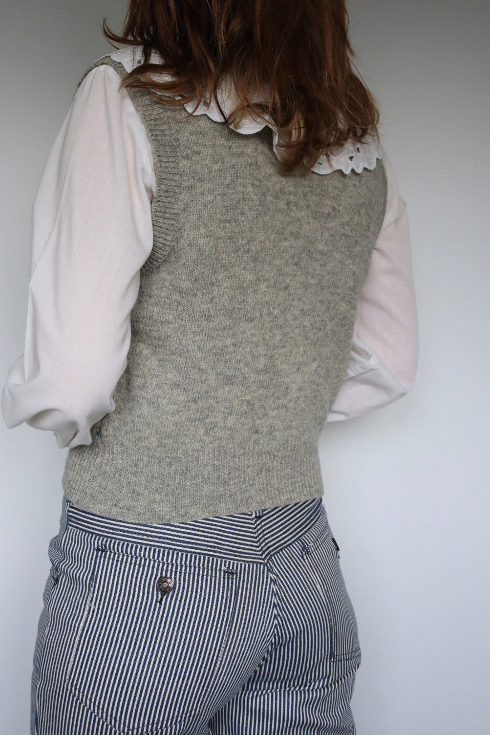 The Isle Rows - vintage sweater vest - S up to S/M