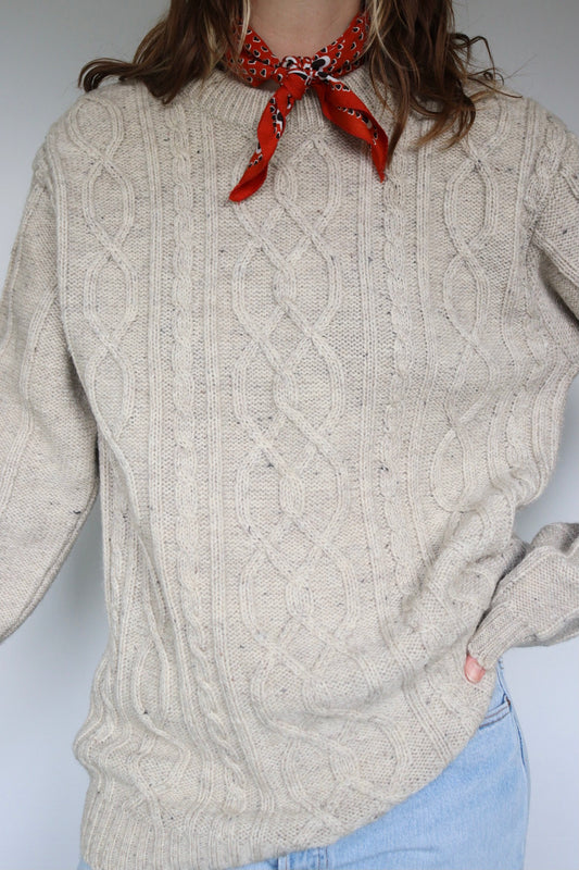 The Atlas Knit - vintage sweater - S up to L