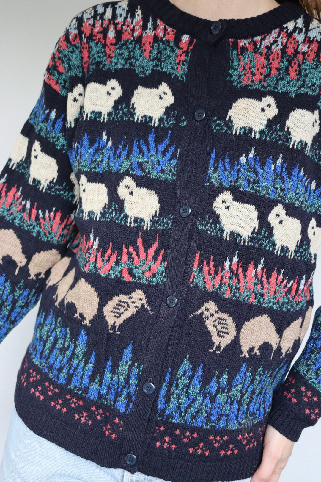 The New Zealand - vintage knitted cardigan - S up to L