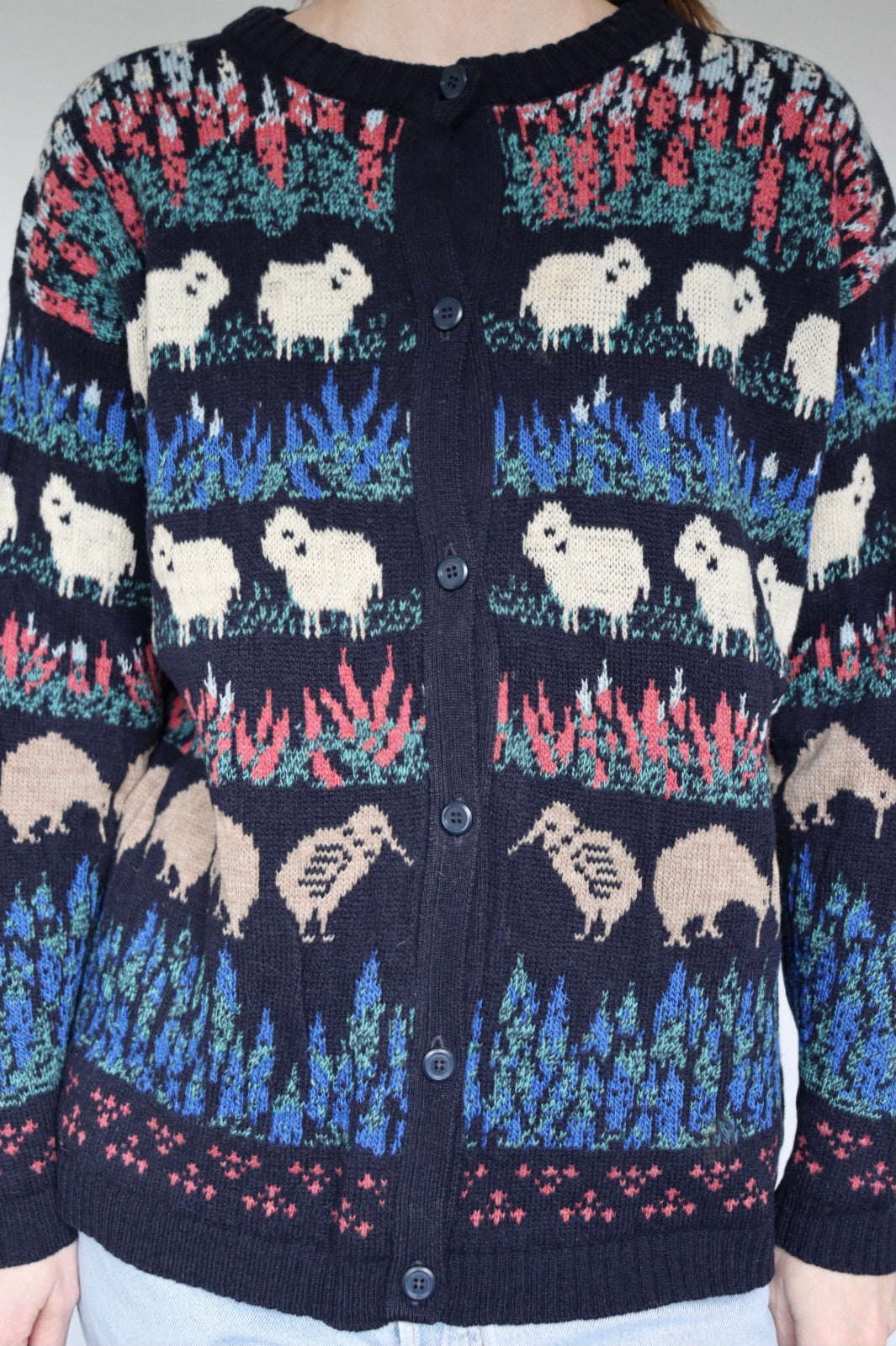 The New Zealand - vintage knitted cardigan - S up to L