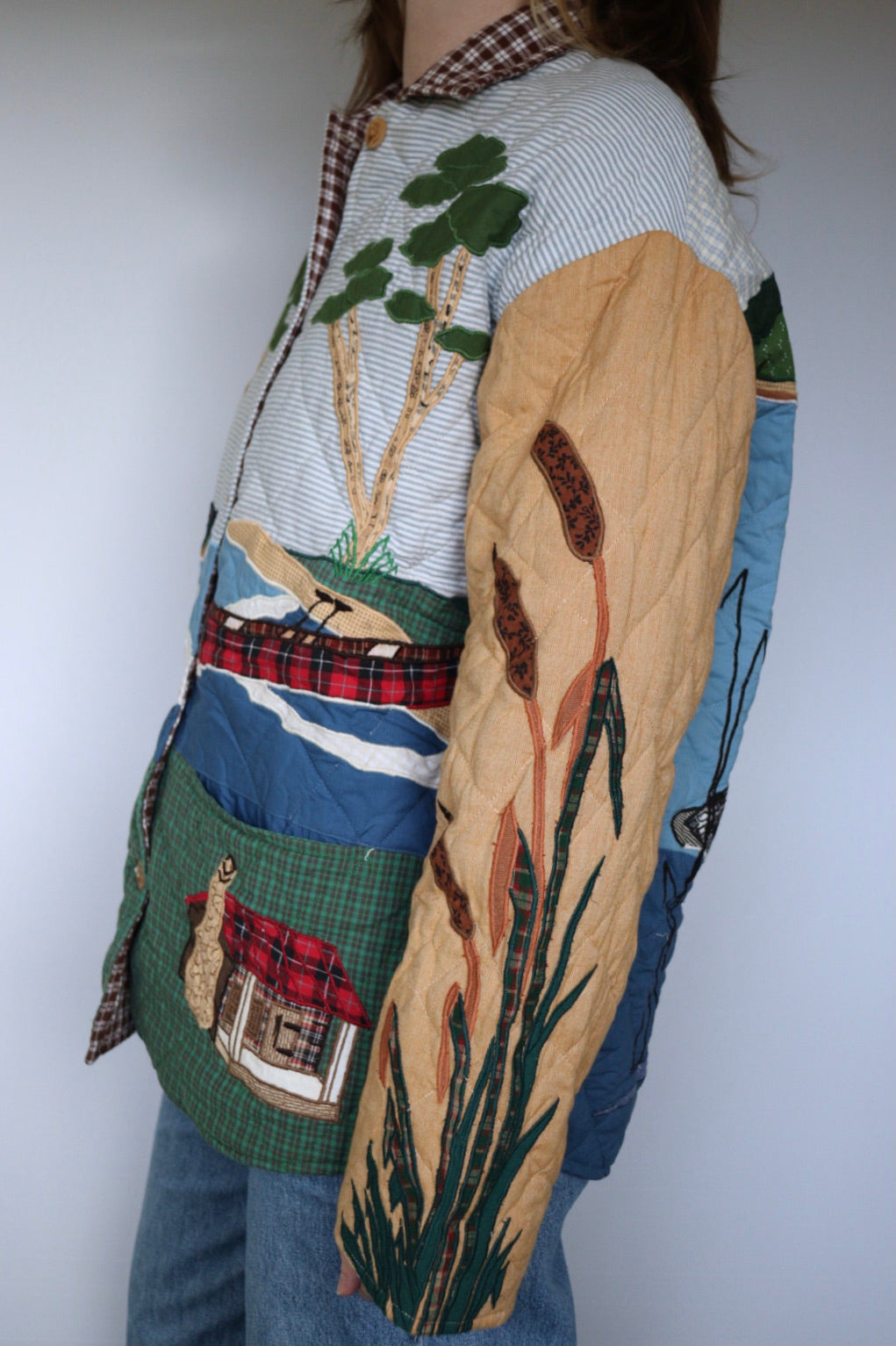 The Patch Magic 'Loon' - vintage cotton quilted jacket - S up to M/L