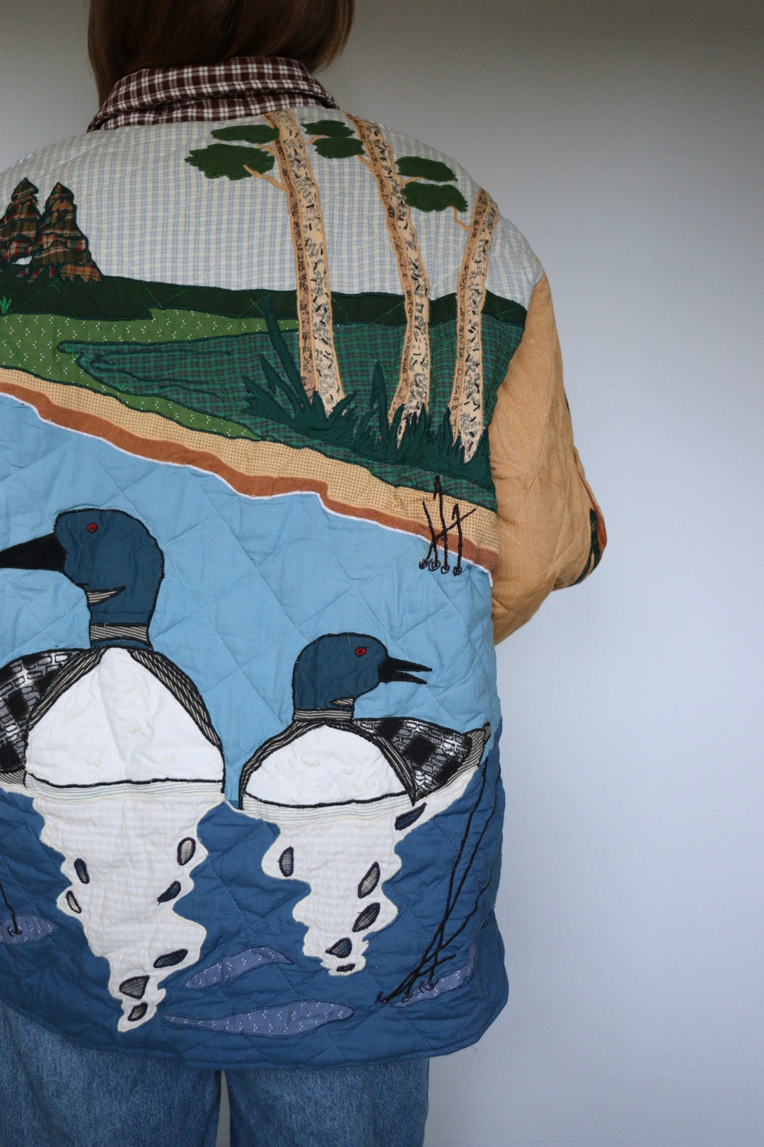 The Patch Magic 'Loon' - vintage cotton quilted jacket - S up to M/L