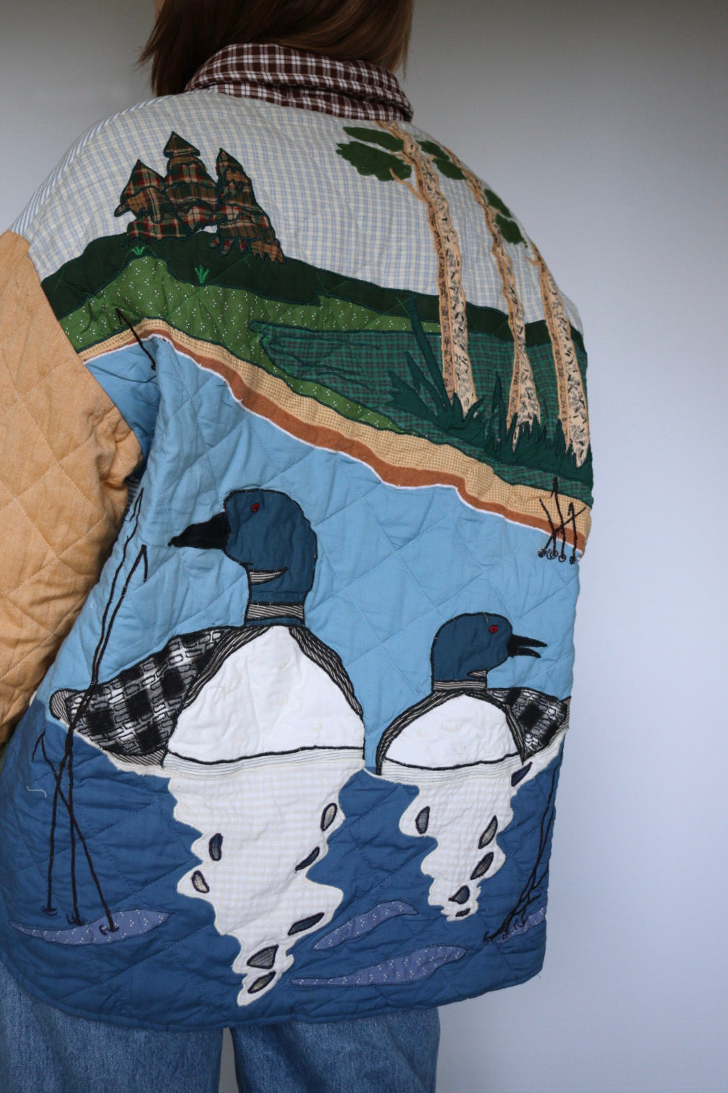 The Patch Magic 'Loon' - vintage cotton quilted jacket - S up to M/L