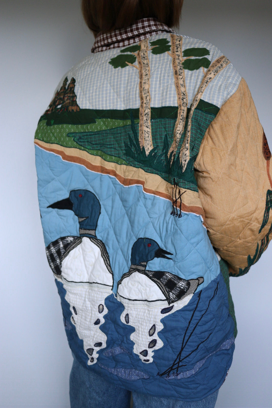 The Patch Magic 'Loon' - vintage cotton quilted jacket - S up to M/L