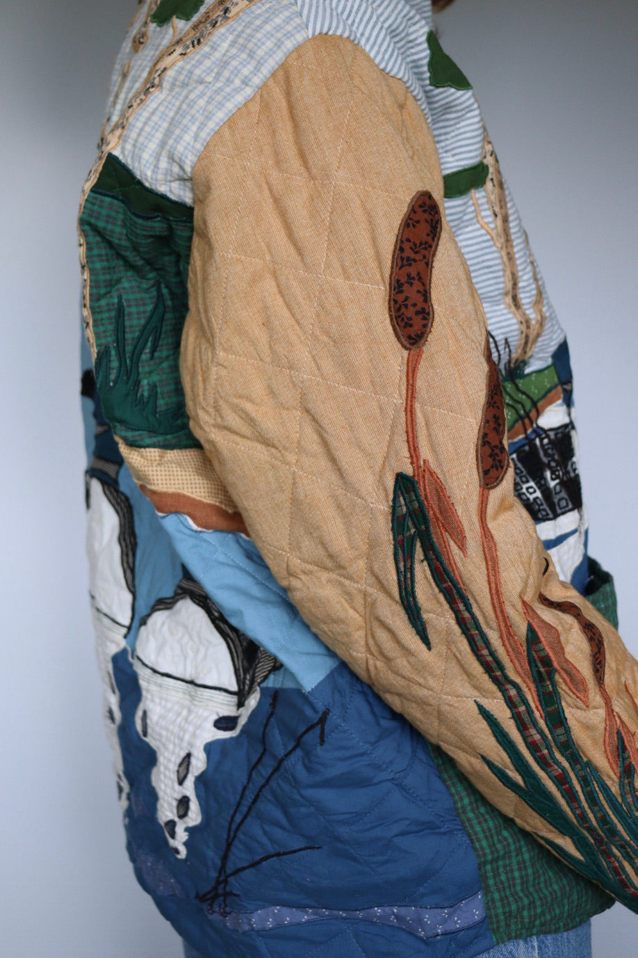 The Patch Magic 'Loon' - vintage cotton quilted jacket - S up to M/L