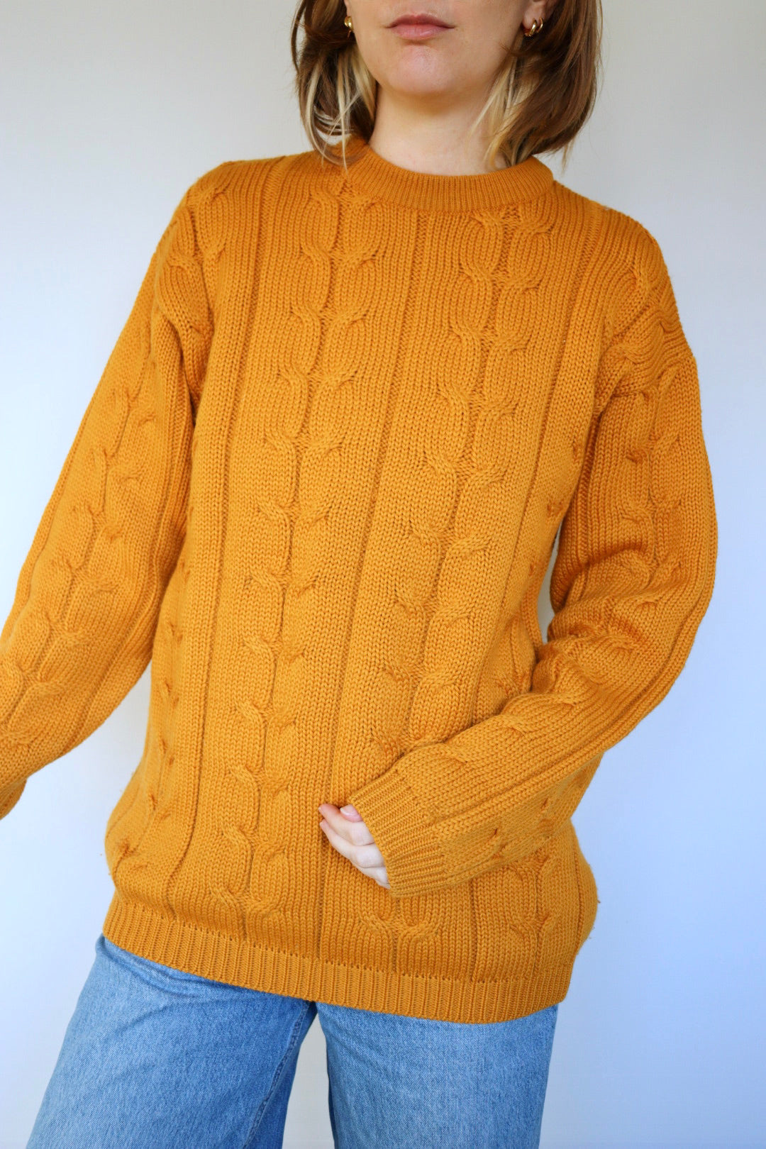 The Marz Munchen - vintage cable knit sweater - S up to L/XL