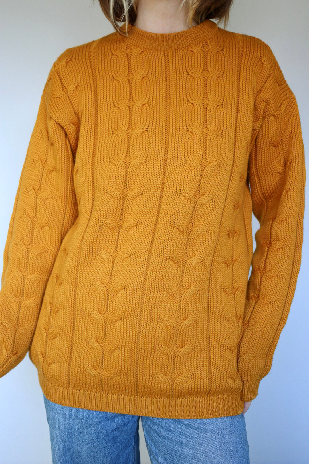 The Marz Munchen - vintage cable knit sweater - S up to L/XL