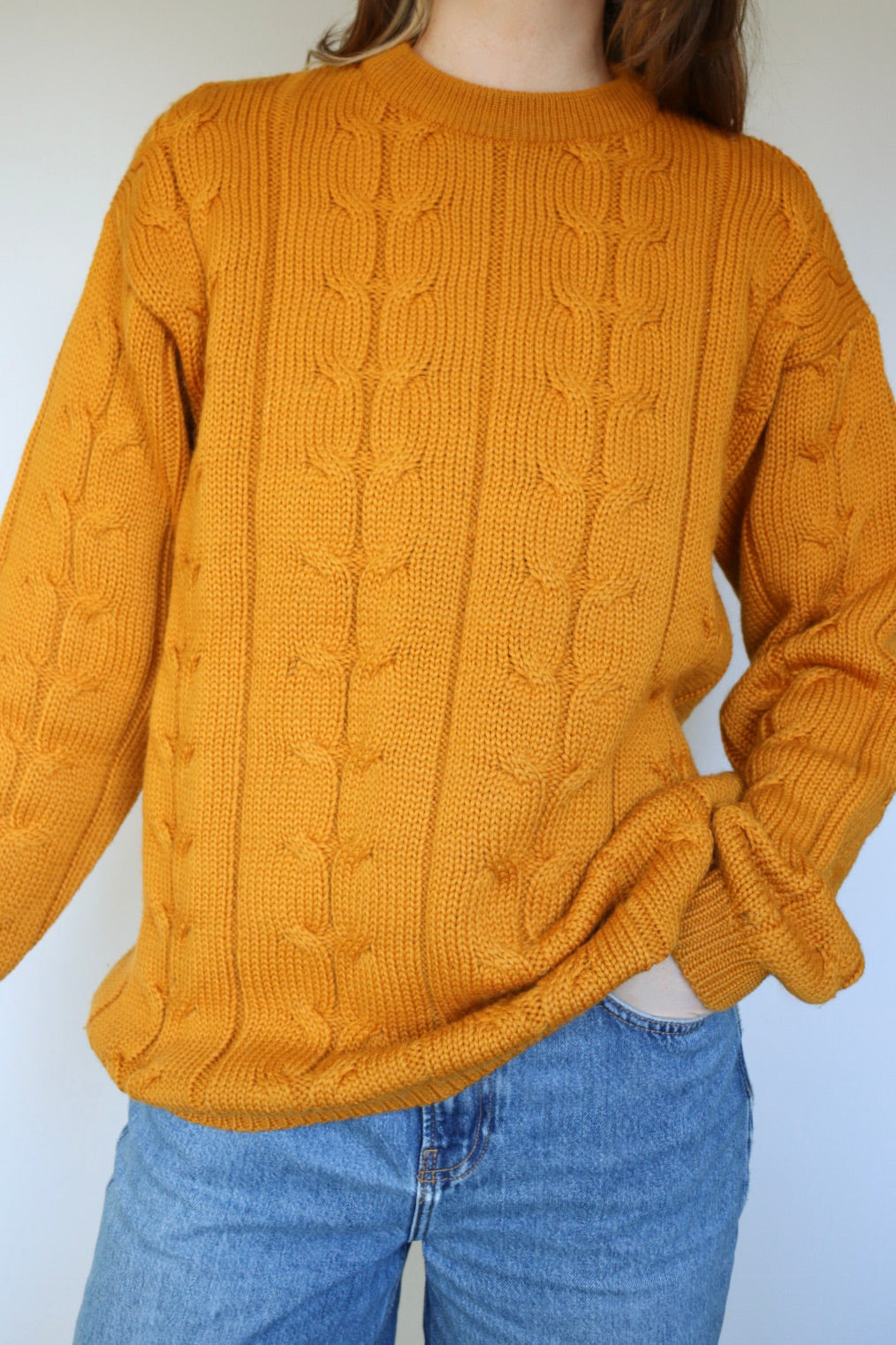 The Marz Munchen - vintage cable knit sweater - S up to L/XL