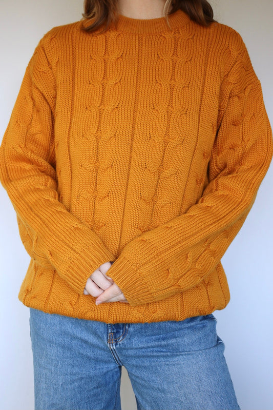 The Marz Munchen - vintage cable knit sweater - S up to L/XL