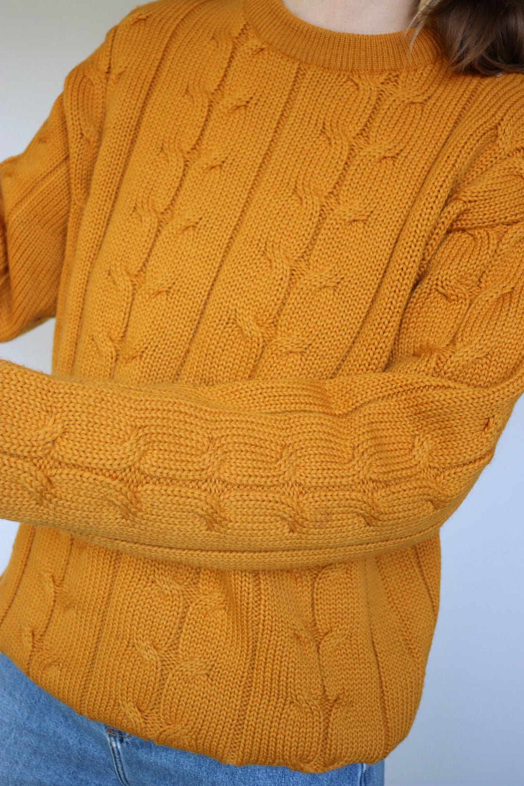 The Marz Munchen - vintage cable knit sweater - S up to L/XL