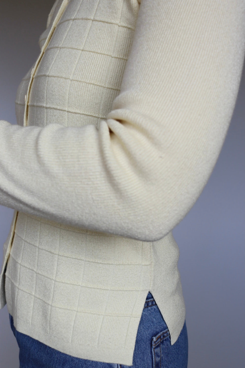 The Square Buttons - vintage cardigan - S up to M