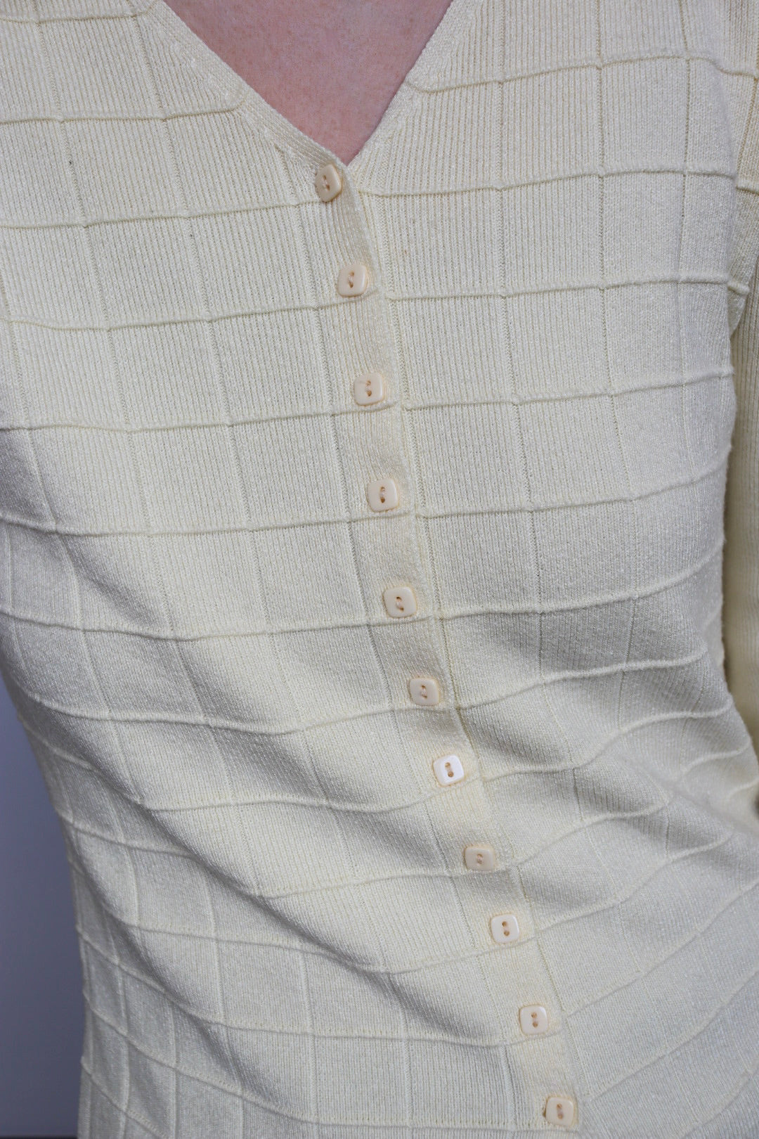 The Square Buttons - vintage cardigan - S up to M