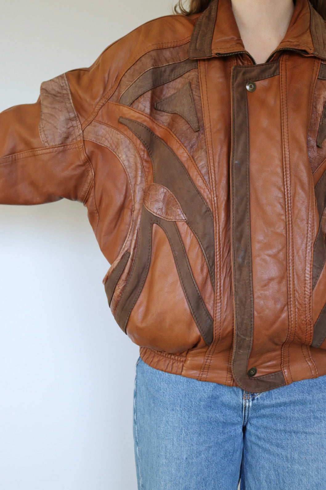 The Pierre Cardin - vintage leather jacket - S up to L