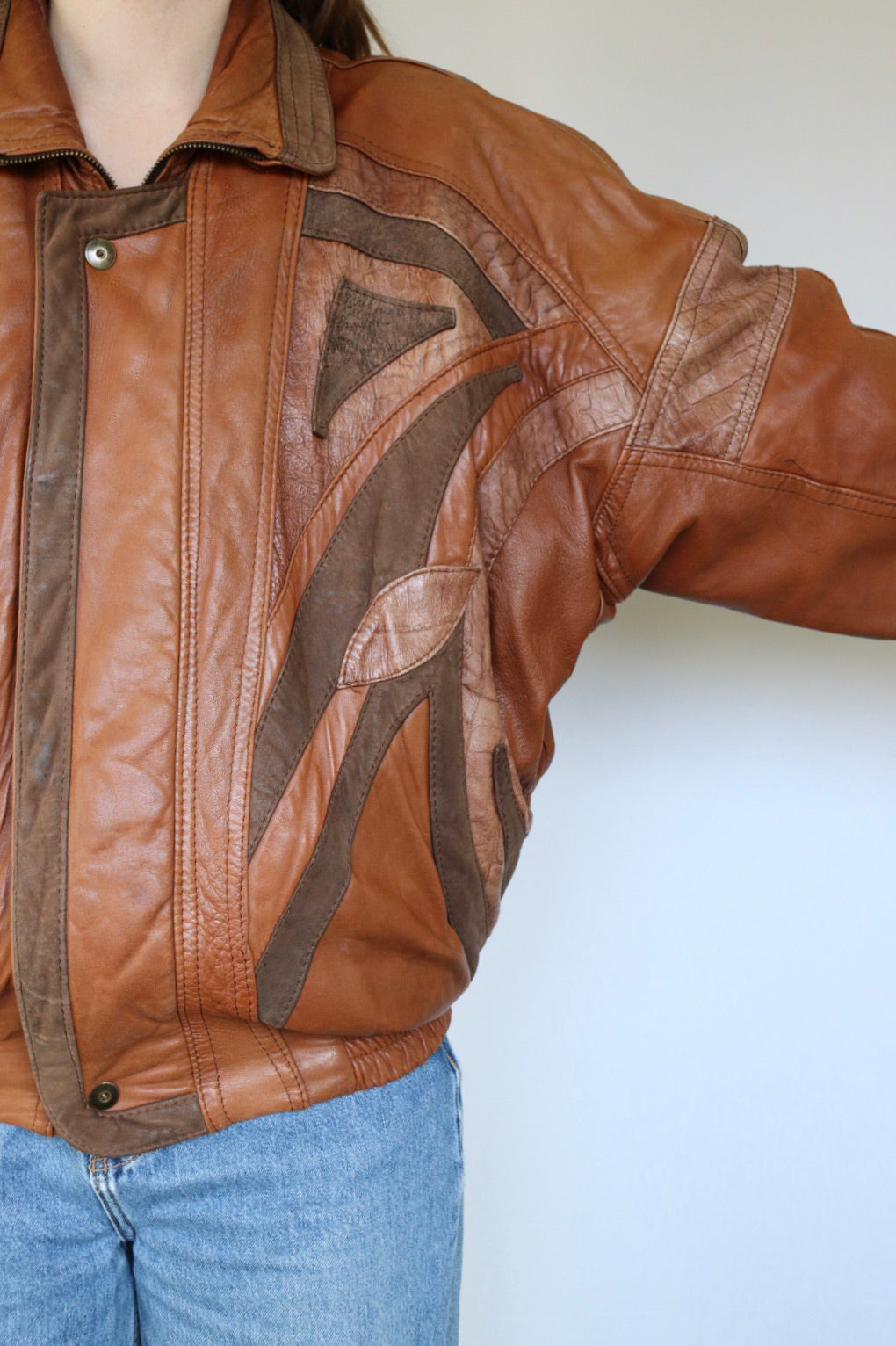 The Pierre Cardin - vintage leather jacket - S up to L
